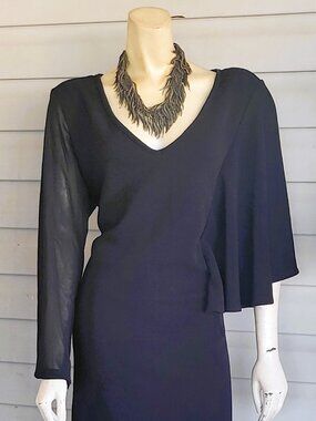 ASHLEY STEWART CONFLICTING SLEEVES DRESS